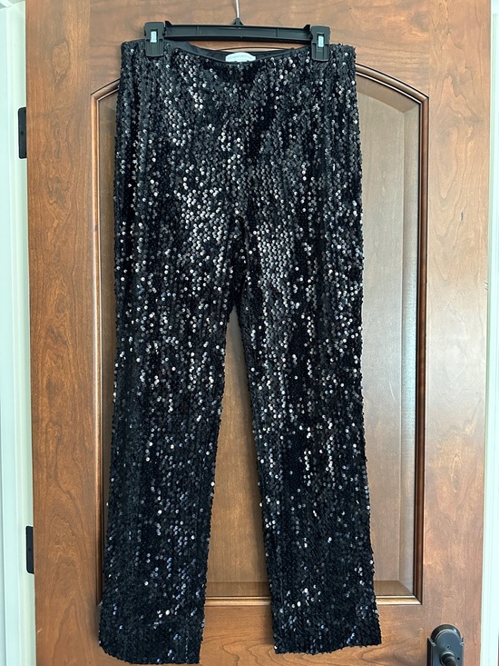 Charter Club Pants - Charter Club Shimmering Black Sequin Pants